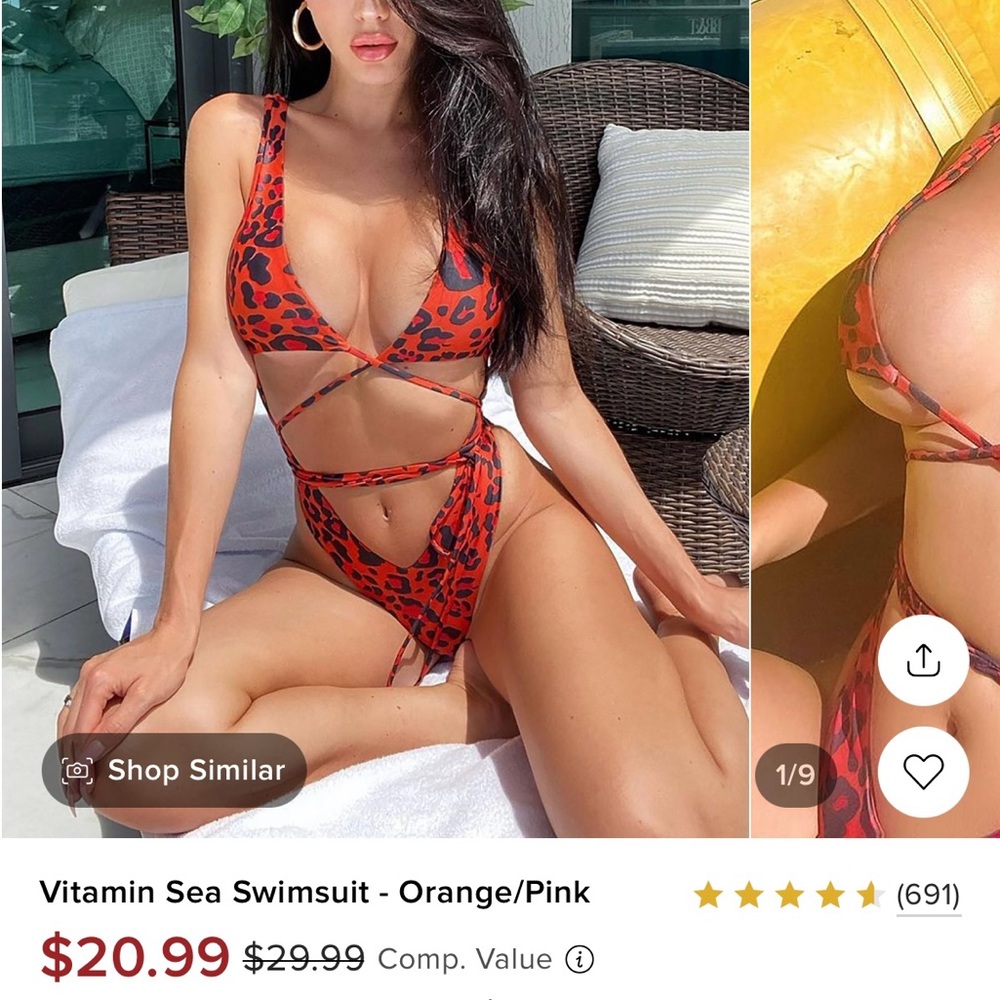 Sexy bathing suit. Worn once!